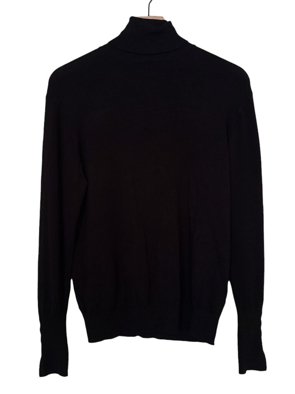 Zara Black Button Cuff Turtleneck Pullover Knit Sweater